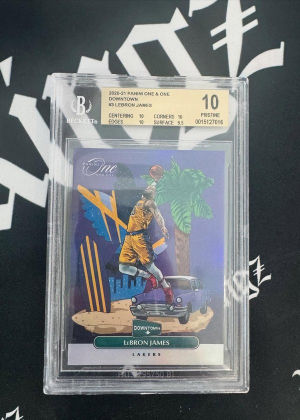 LeBron James Panini One & One Downtown BGS 10