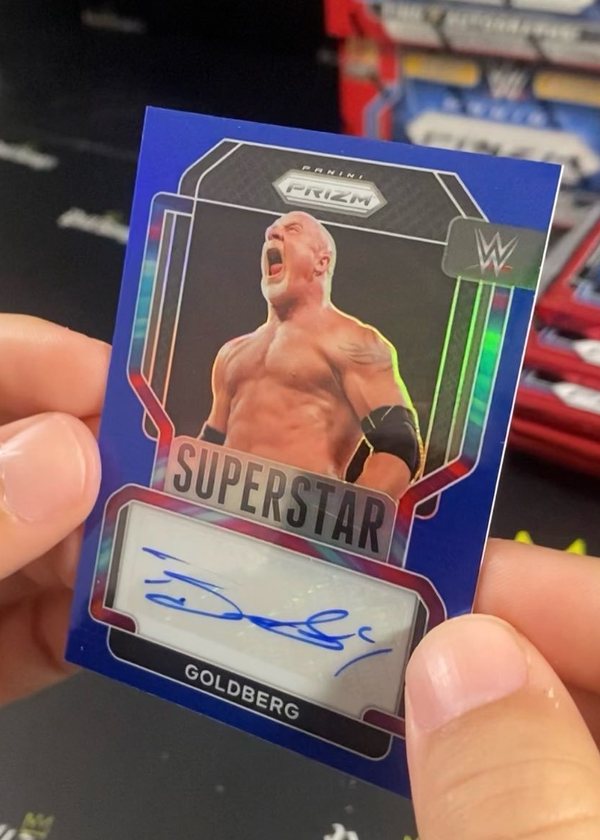 Goldberg Panini Prizm WWE auto